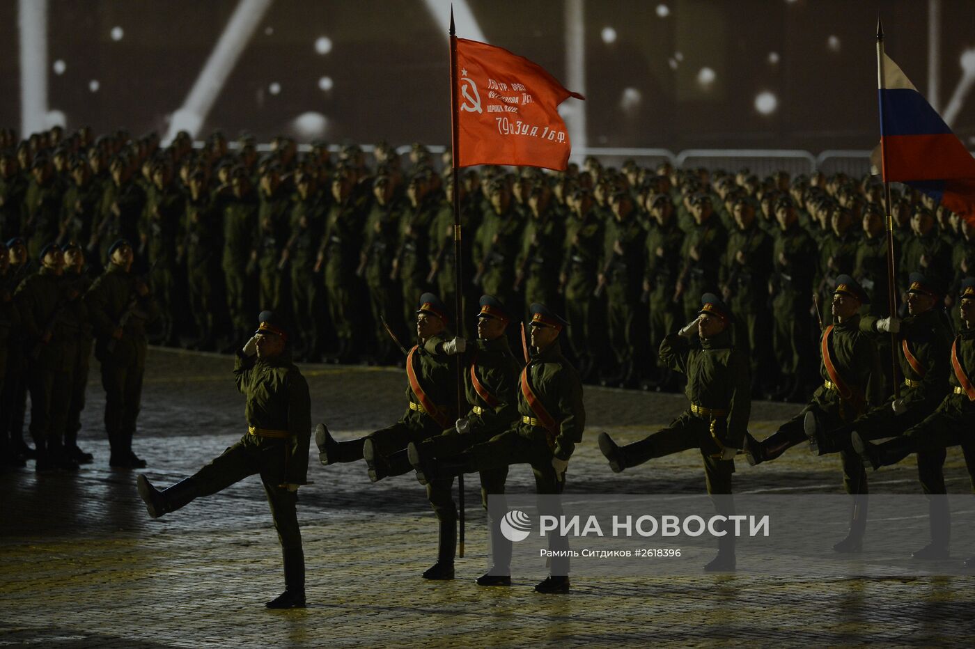 Репетиция военного парада в Москве в ознаменование 70-летия Победы в Великой Отечественной войне 1941-1945 годов