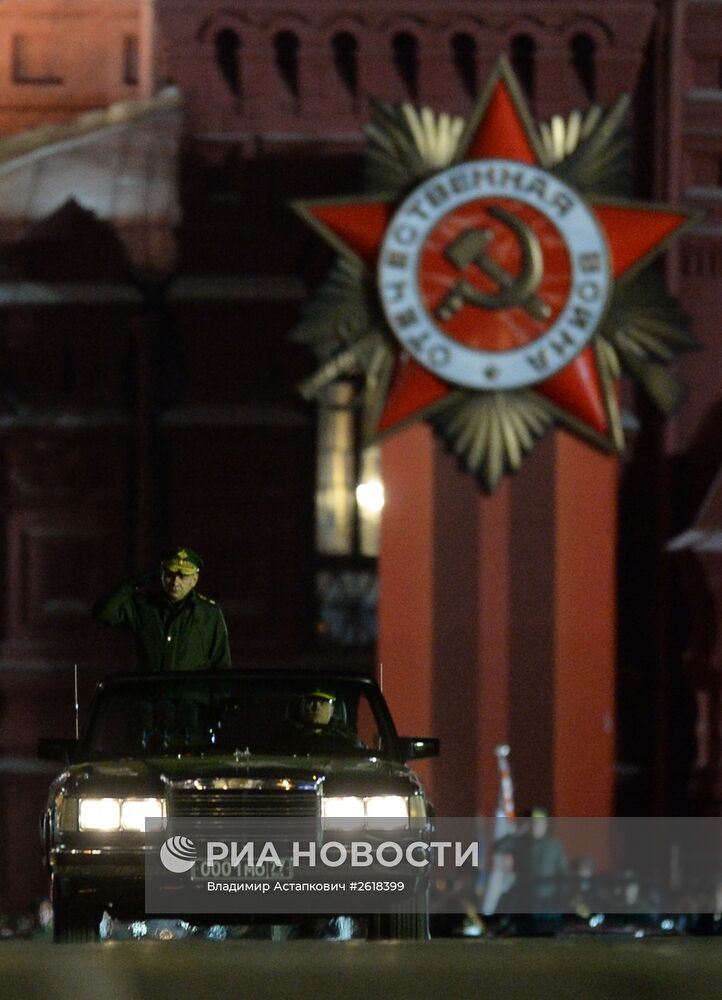 Репетиция военного парада в Москве в ознаменование 70-летия Победы в Великой Отечественной войне 1941-1945 годов