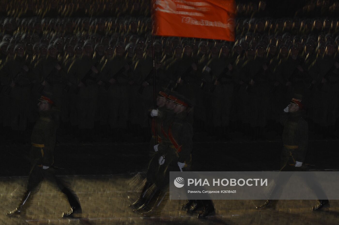 Репетиция военного парада в Москве в ознаменование 70-летия Победы в Великой Отечественной войне 1941-1945 годов