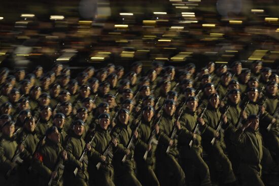 Репетиция военного парада в Москве в ознаменование 70-летия Победы в Великой Отечественной войне 1941-1945 годов