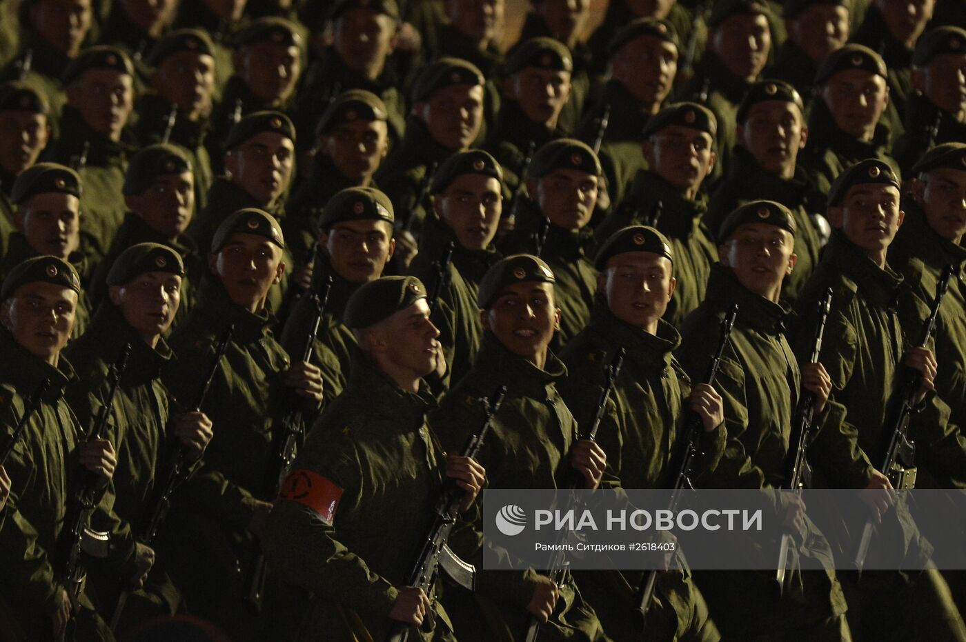 Репетиция военного парада в Москве в ознаменование 70-летия Победы в Великой Отечественной войне 1941-1945 годов