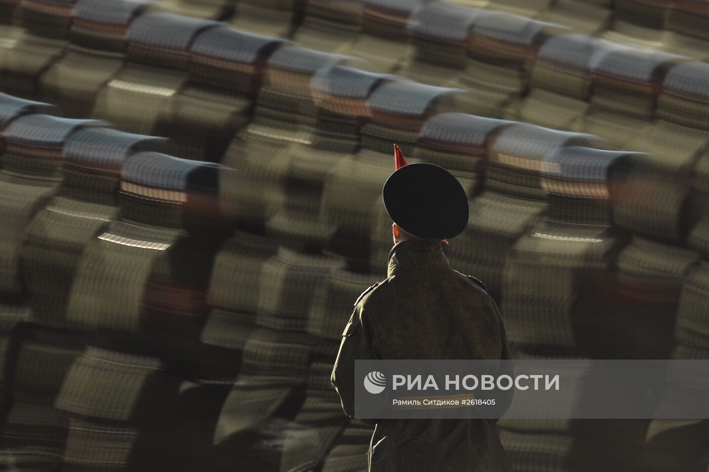 Репетиция военного парада в Москве в ознаменование 70-летия Победы в Великой Отечественной войне 1941-1945 годов