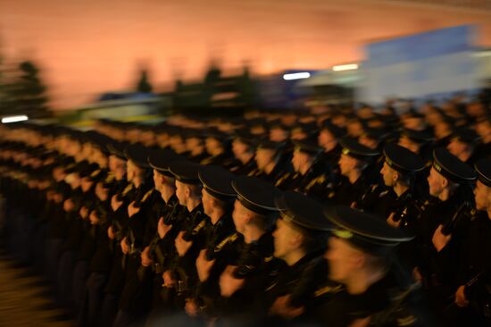 Репетиция военного парада в Москве в ознаменование 70-летия Победы в Великой Отечественной войне 1941-1945 годов