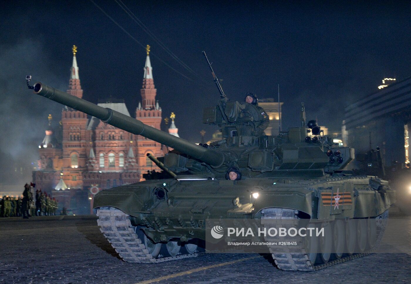 Репетиция военного парада в Москве в ознаменование 70-летия Победы в Великой Отечественной войне 1941-1945 годов