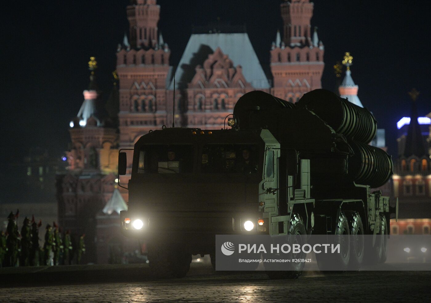 Репетиция военного парада в Москве в ознаменование 70-летия Победы в Великой Отечественной войне 1941-1945 годов