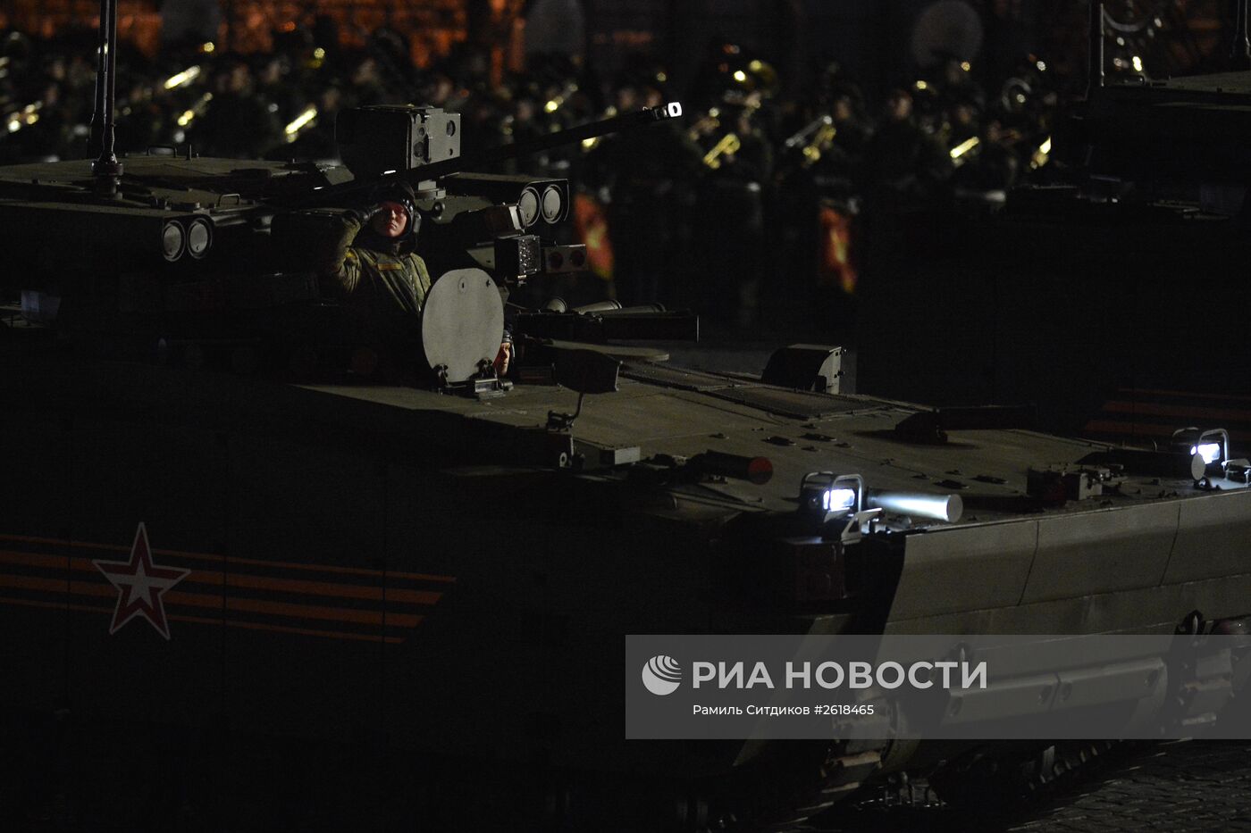 Репетиция военного парада в Москве в ознаменование 70-летия Победы в Великой Отечественной войне 1941-1945 годов