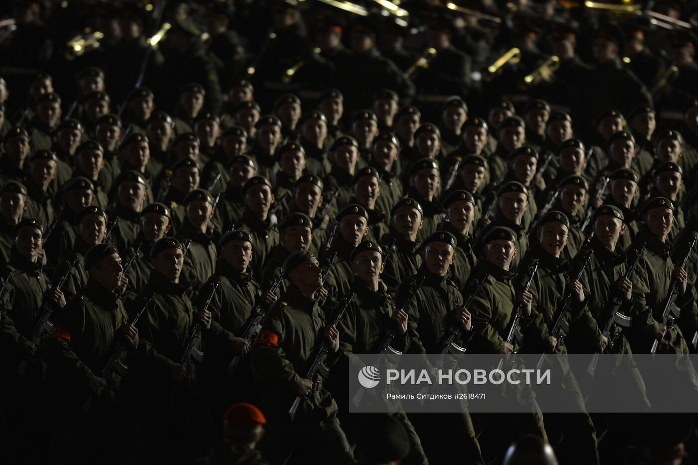 Репетиция военного парада в Москве в ознаменование 70-летия Победы в Великой Отечественной войне 1941-1945 годов