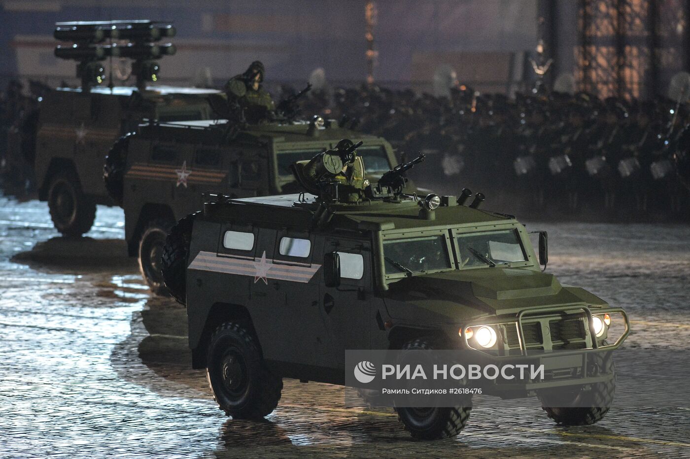Репетиция военного парада в Москве в ознаменование 70-летия Победы в Великой Отечественной войне 1941-1945 годов