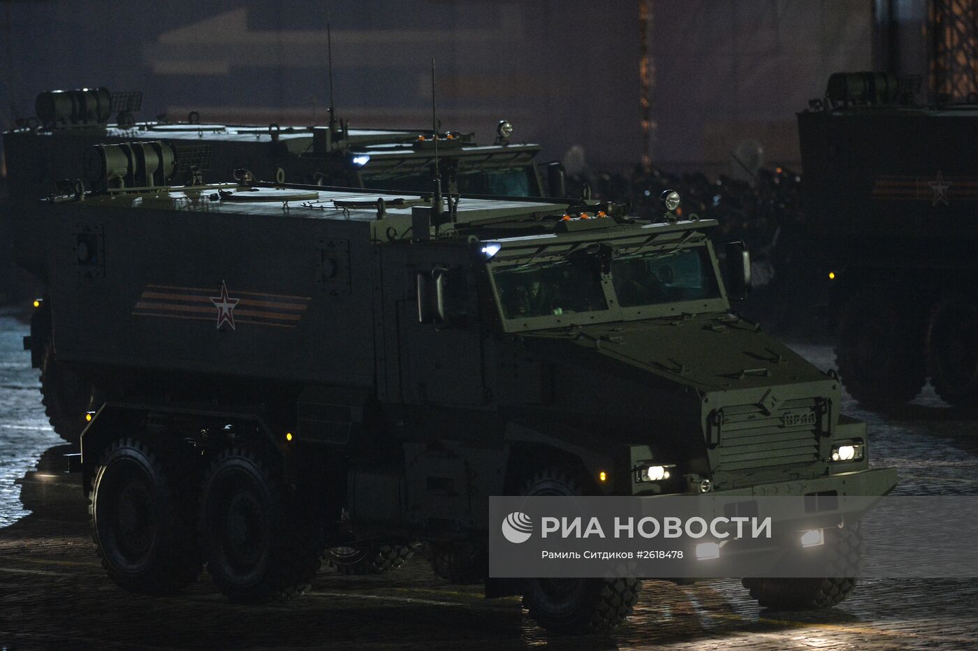 Репетиция военного парада в Москве в ознаменование 70-летия Победы в Великой Отечественной войне 1941-1945 годов