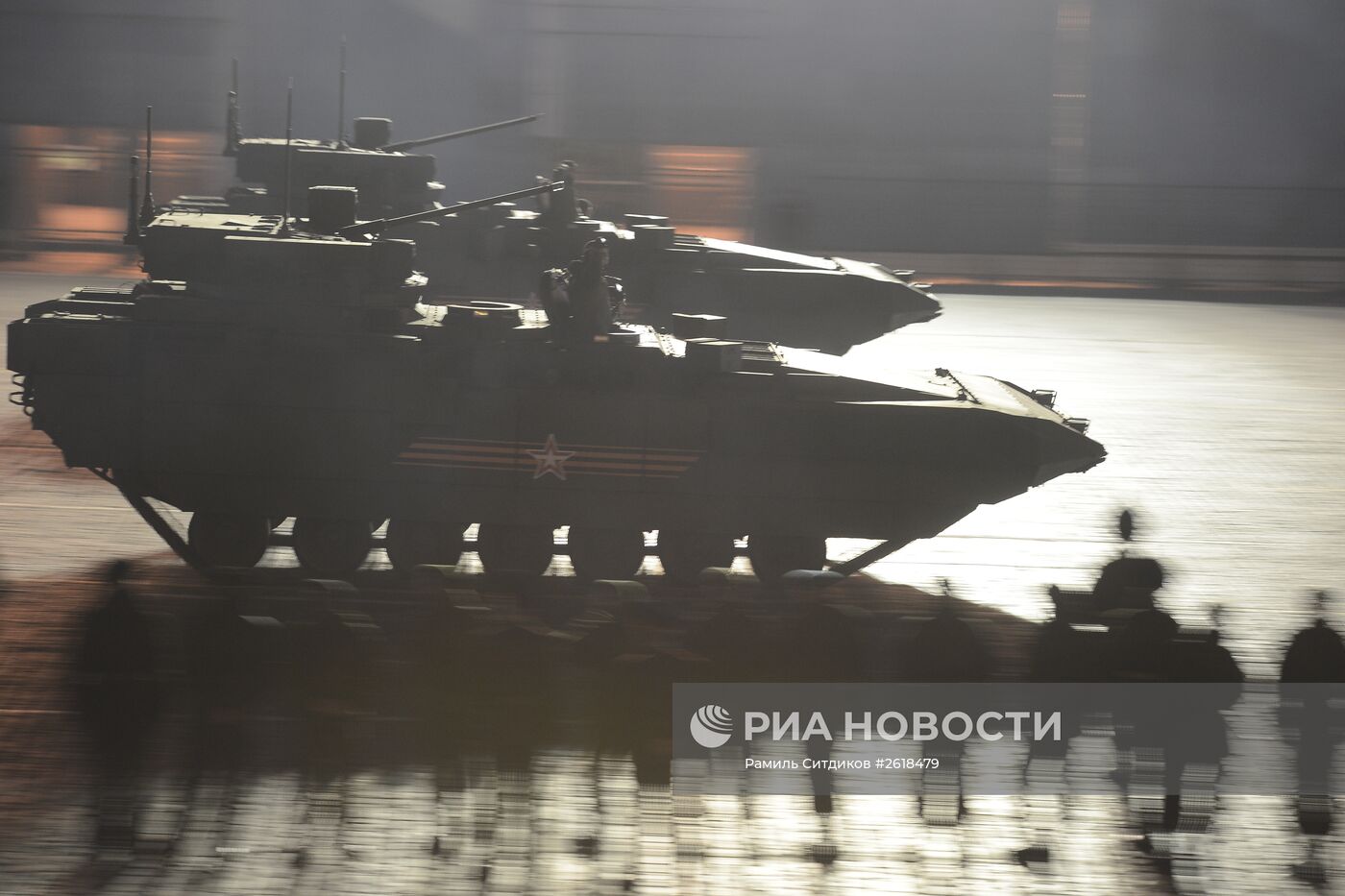 Репетиция военного парада в Москве в ознаменование 70-летия Победы в Великой Отечественной войне 1941-1945 годов