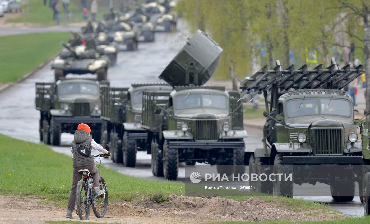 Репетиция парада в Минске в честь 70-летия Победы в Великой Отечественной войне