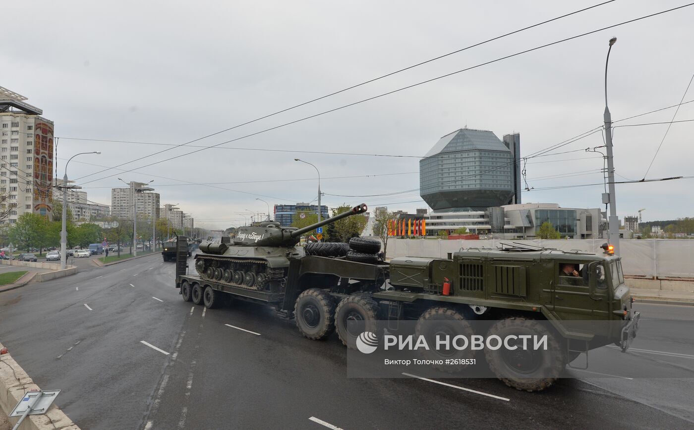 Репетиция парада в Минске в честь 70-летия Победы в Великой Отечественной войне