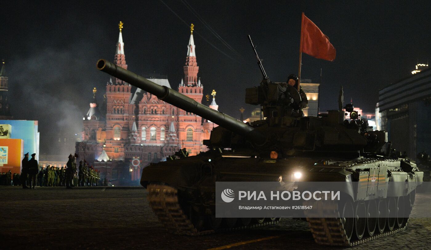 Репетиция военного парада в Москве в ознаменование 70-летия Победы в Великой Отечественной войне 1941-1945 годов