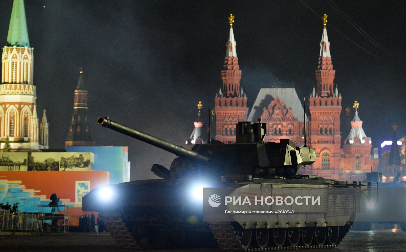 Репетиция военного парада в Москве в ознаменование 70-летия Победы в Великой Отечественной войне 1941-1945 годов