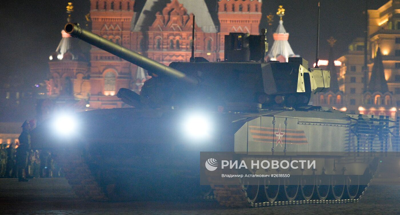 Репетиция военного парада в Москве в ознаменование 70-летия Победы в Великой Отечественной войне 1941-1945 годов