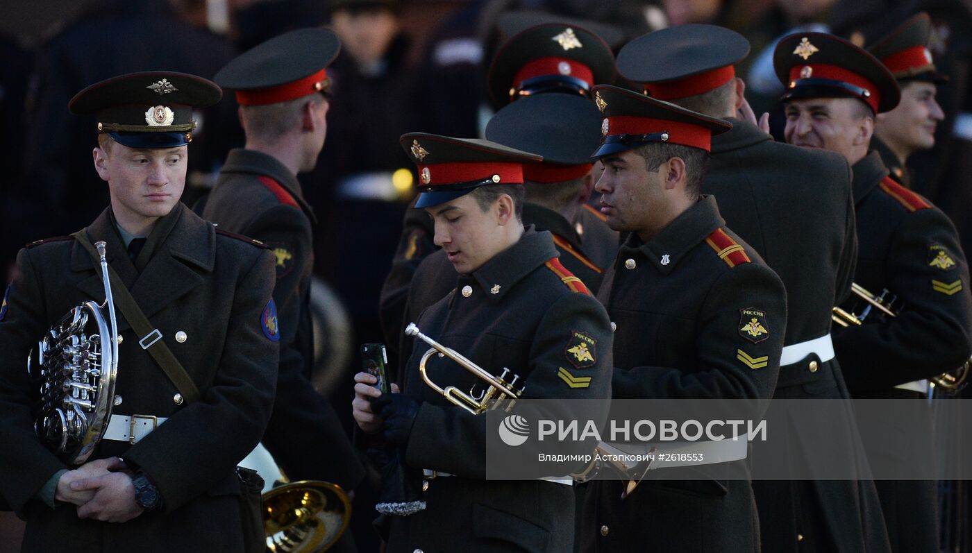 Репетиция военного парада в Москве в ознаменование 70-летия Победы в Великой Отечественной войне 1941-1945 годов