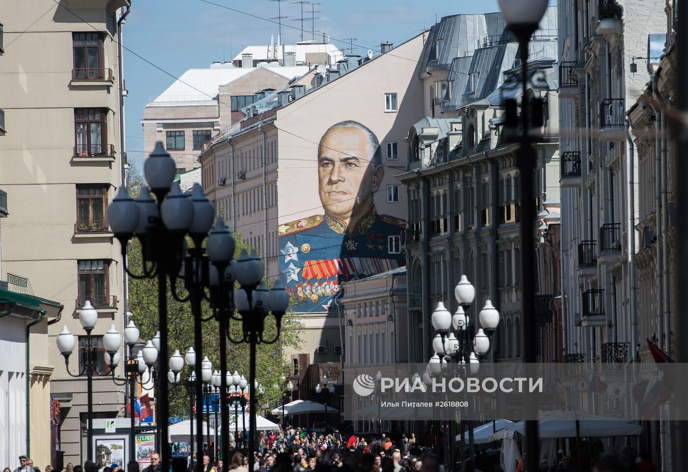 Москва в преддверии Дня Победы