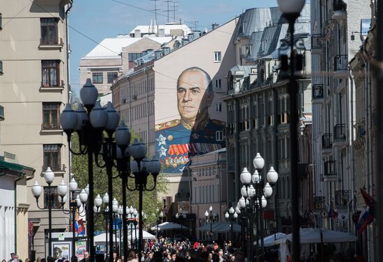 Москва в преддверии Дня Победы