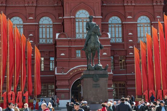 Москва в преддверии Дня Победы