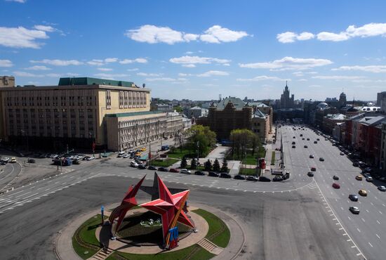 Москва в преддверии Дня Победы