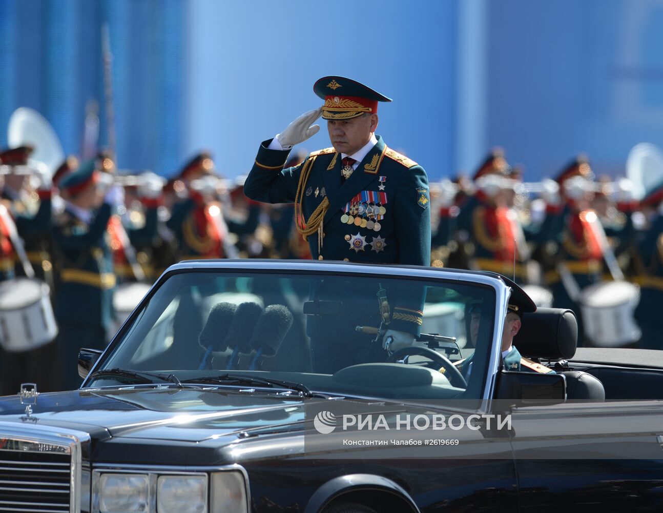 Генеральная репетиция военного парада в ознаменование 70-летия Победы в Великой Отечественной войне 1941-1945 годов