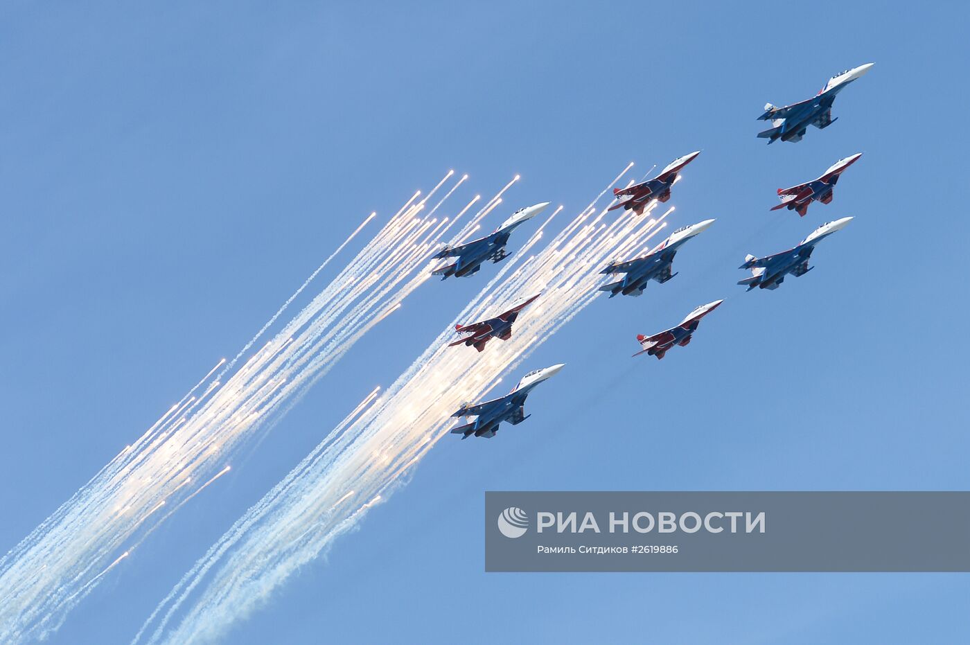 Генеральная репетиция военного парада в ознаменование 70-летия Победы в Великой Отечественной войне 1941-1945 годов