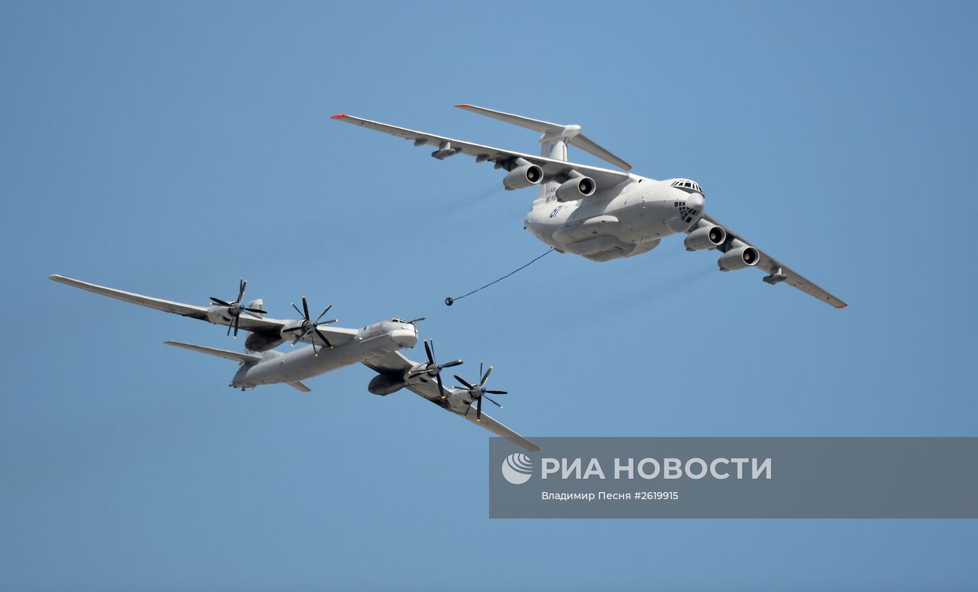 Генеральная репетиция военного парада в ознаменование 70-летия Победы в Великой Отечественной войне 1941-1945 годов