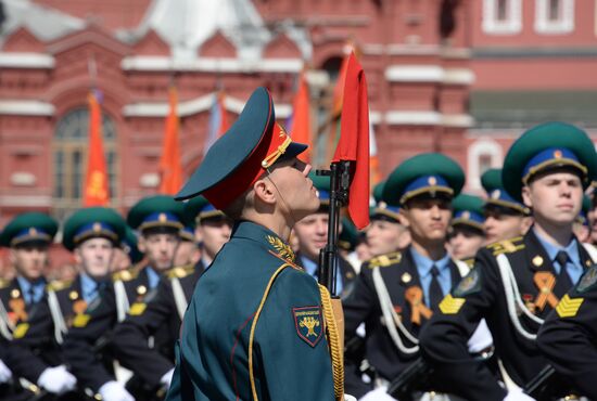 Генеральная репетиция военного парада в ознаменование 70-летия Победы в Великой Отечественной войне 1941-1945 годов
