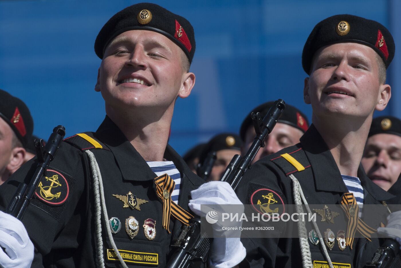 Генеральная репетиция военного парада в ознаменование 70-летия Победы в Великой Отечественной войне 1941-1945 годов