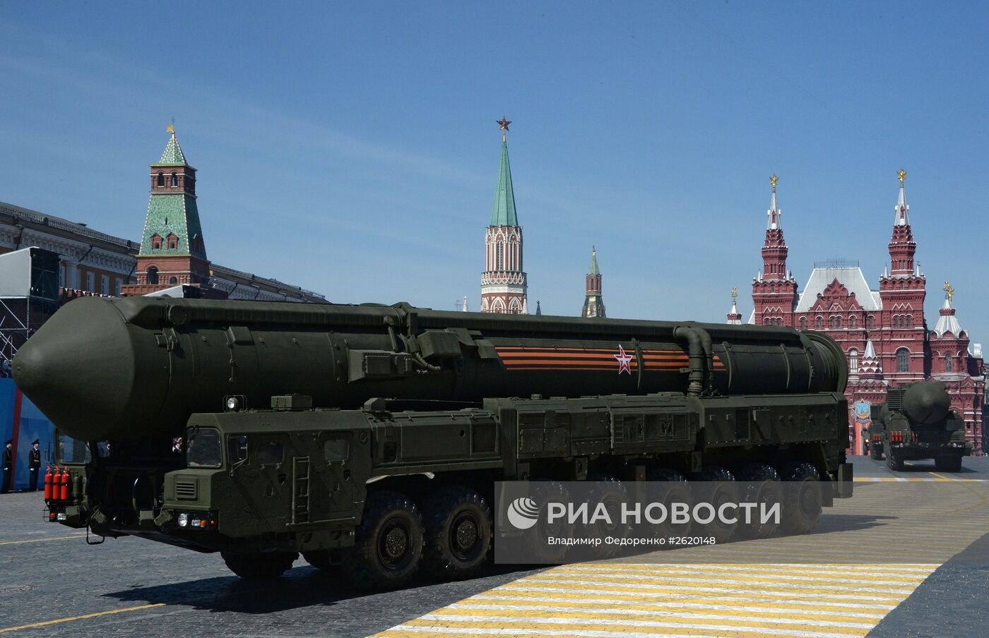 Генеральная репетиция военного парада в ознаменование 70-летия Победы в Великой Отечественной войне 1941-1945 годов