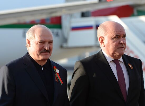 Прилет президента Белоруссии Александра Лукашенко в Москву