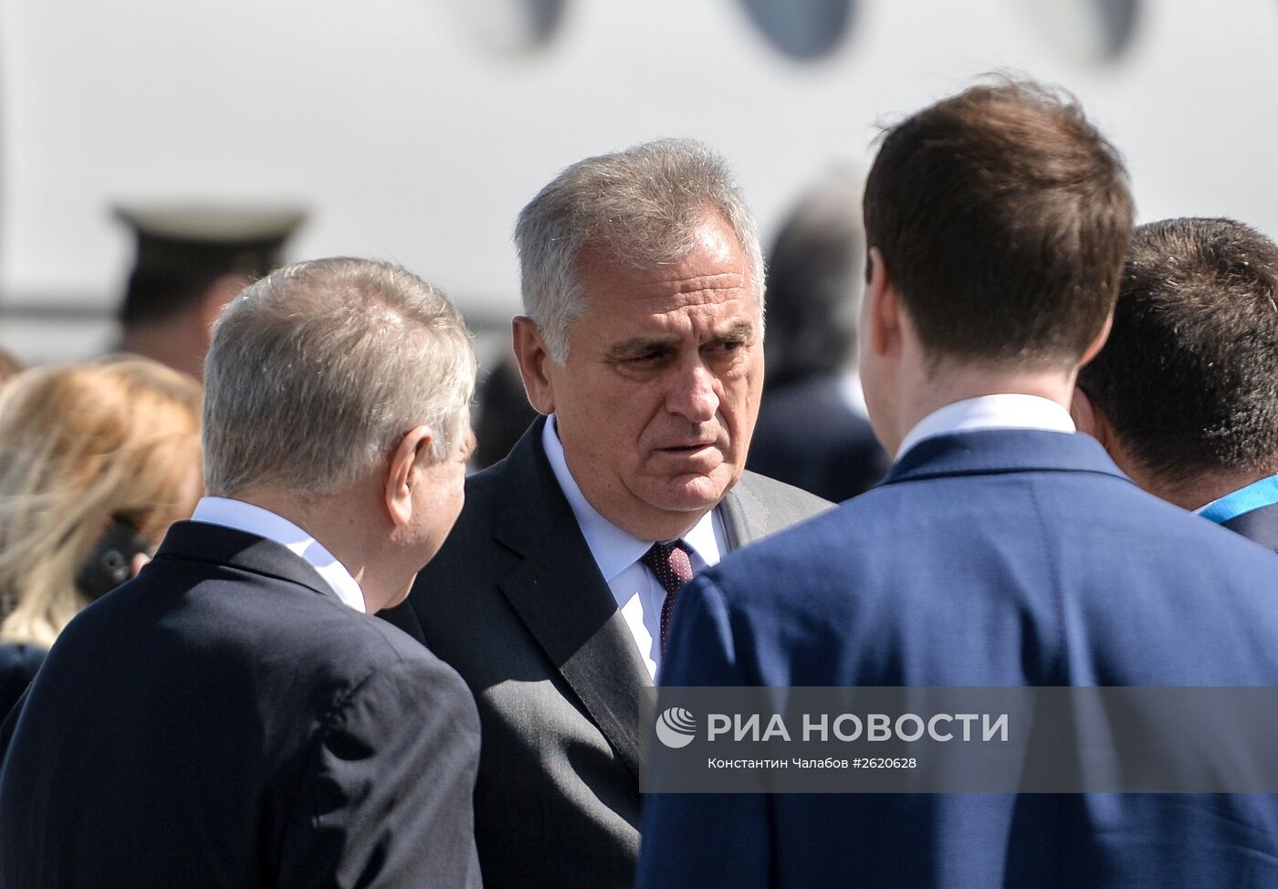Прилет президента Сербии Томислава Николича в Москву