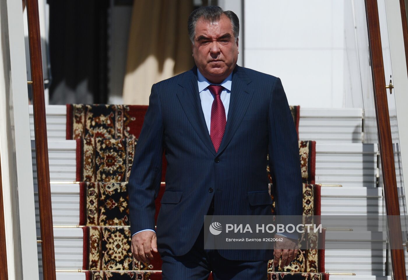 Прилет президента Таджикистана Эмомали Рахмона в Москву