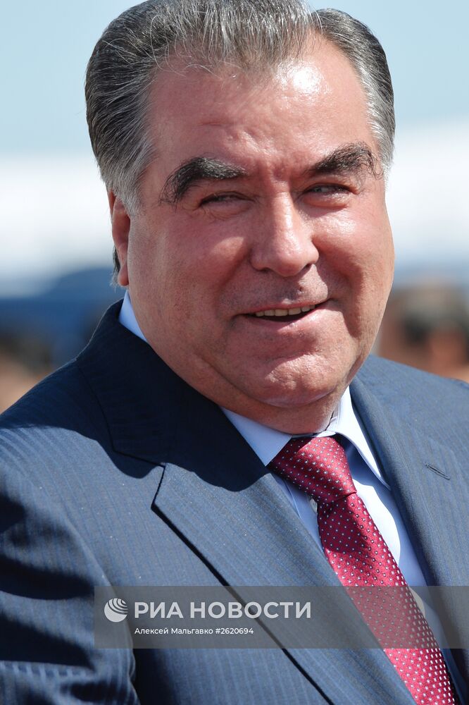 Прилет президента Таджикистана Эмомали Рахмона в Москву