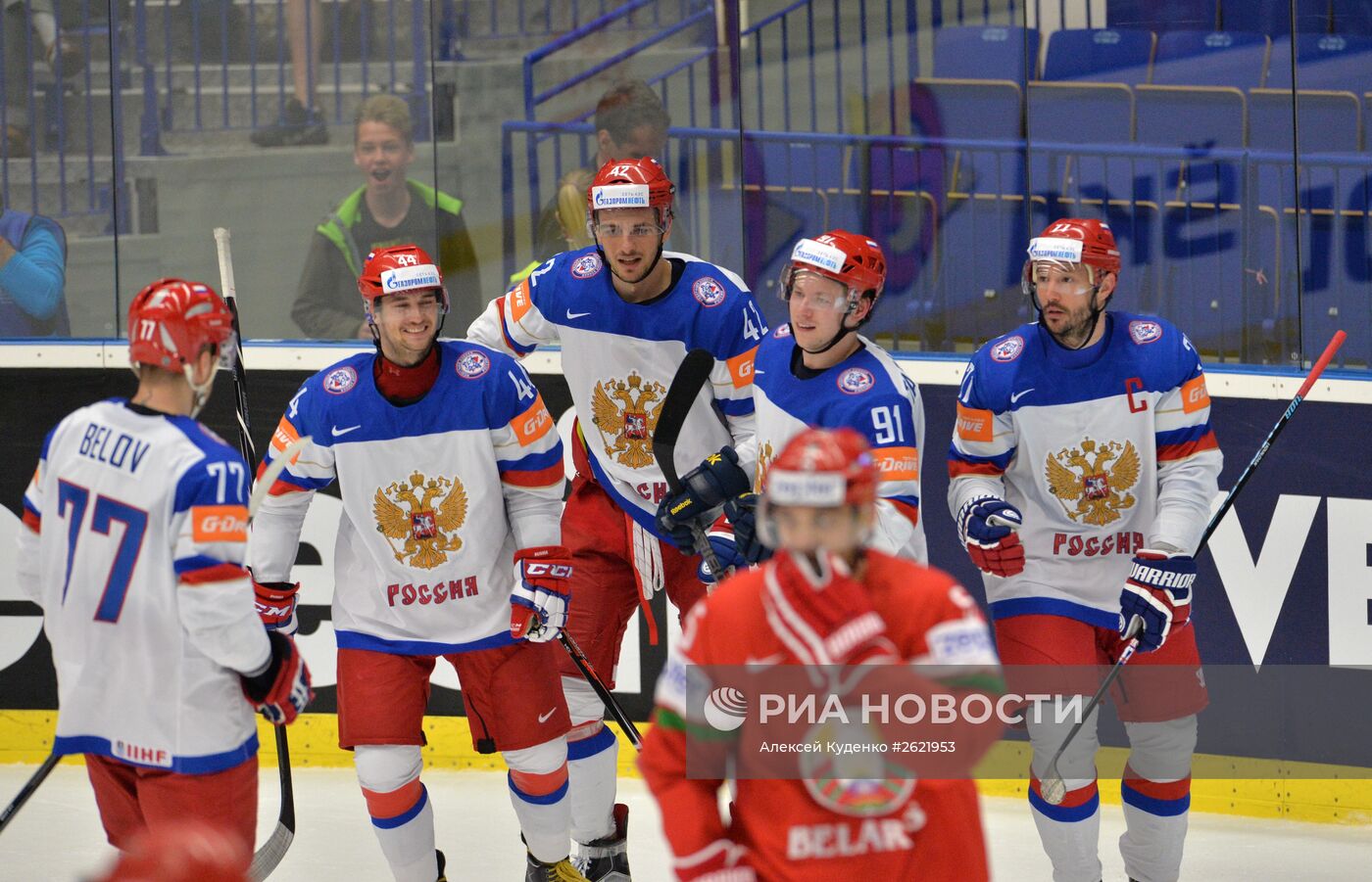 Хоккей. Чемпионат мира - 2015. Матч Россия - Белоруссия