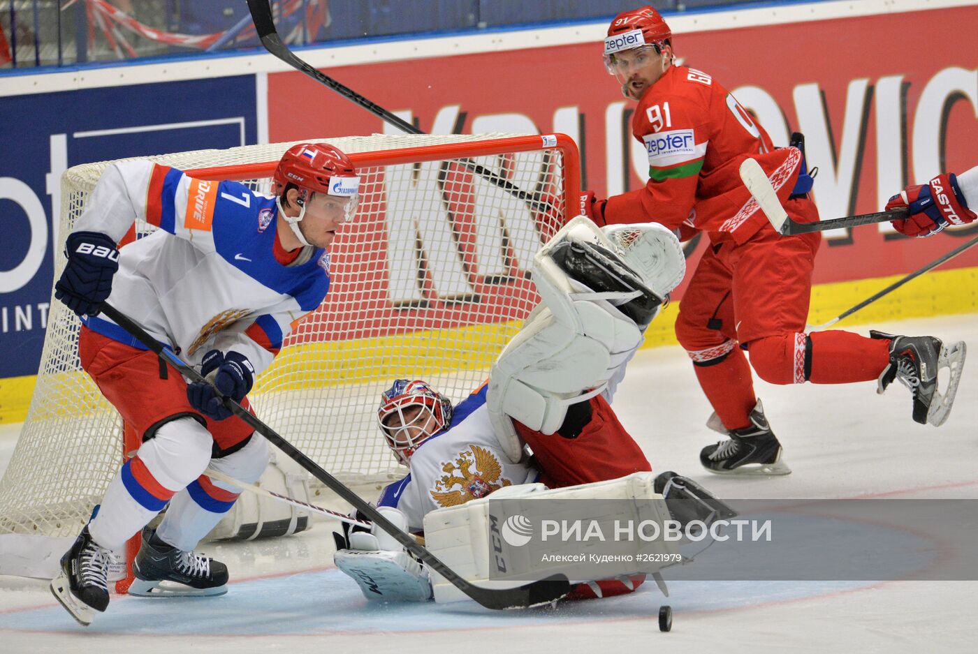 Хоккей. Чемпионат мира - 2015. Матч Россия - Белоруссия