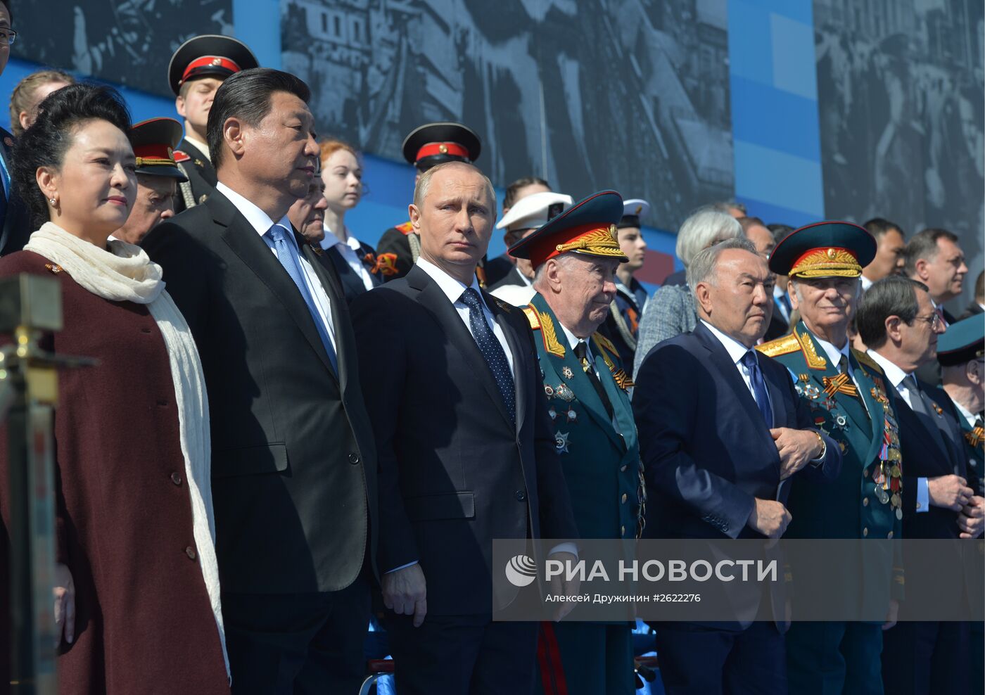 Президент РФ В.Путин на военном параде в честь 70-й годовщины Победы в ВОВ