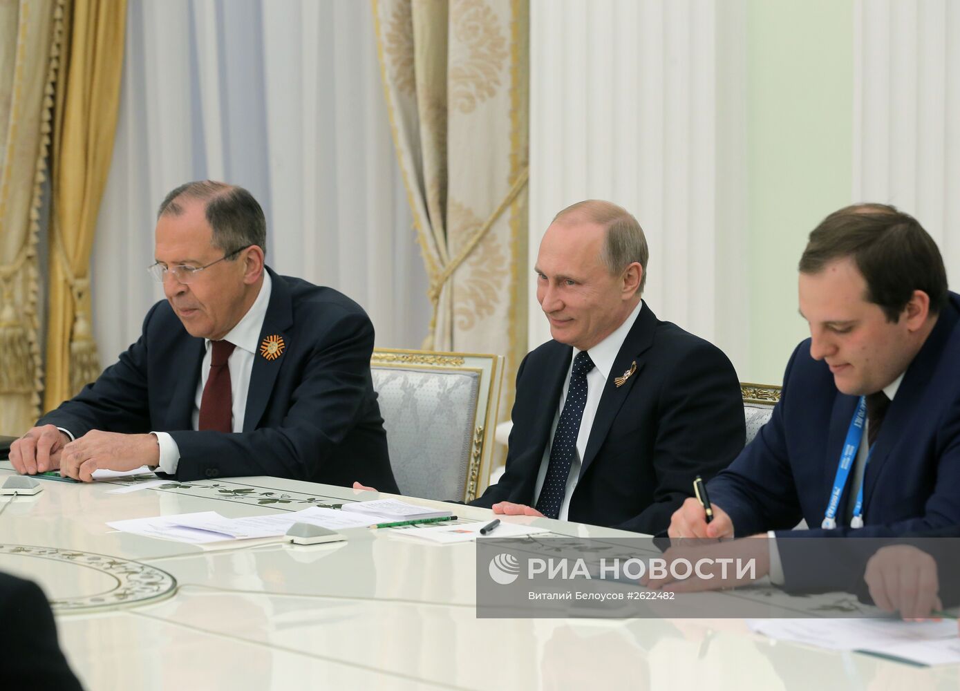 Президент России В.Путин встретился с генеральным Секретарем ООН Пан Ги Муном