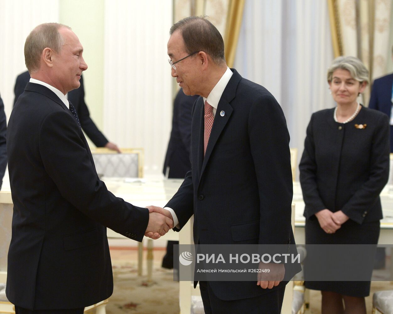 Президент России В.Путин встретился с генеральным Секретарем ООН Пан Ги Муном