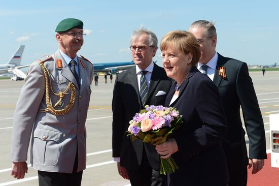 Прилет Федерального канцлера Федеративной Республики Германия А.Меркель в Москву