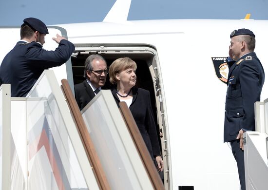 Прилет Федерального канцлера Федеративной Республики Германия А.Меркель в Москву