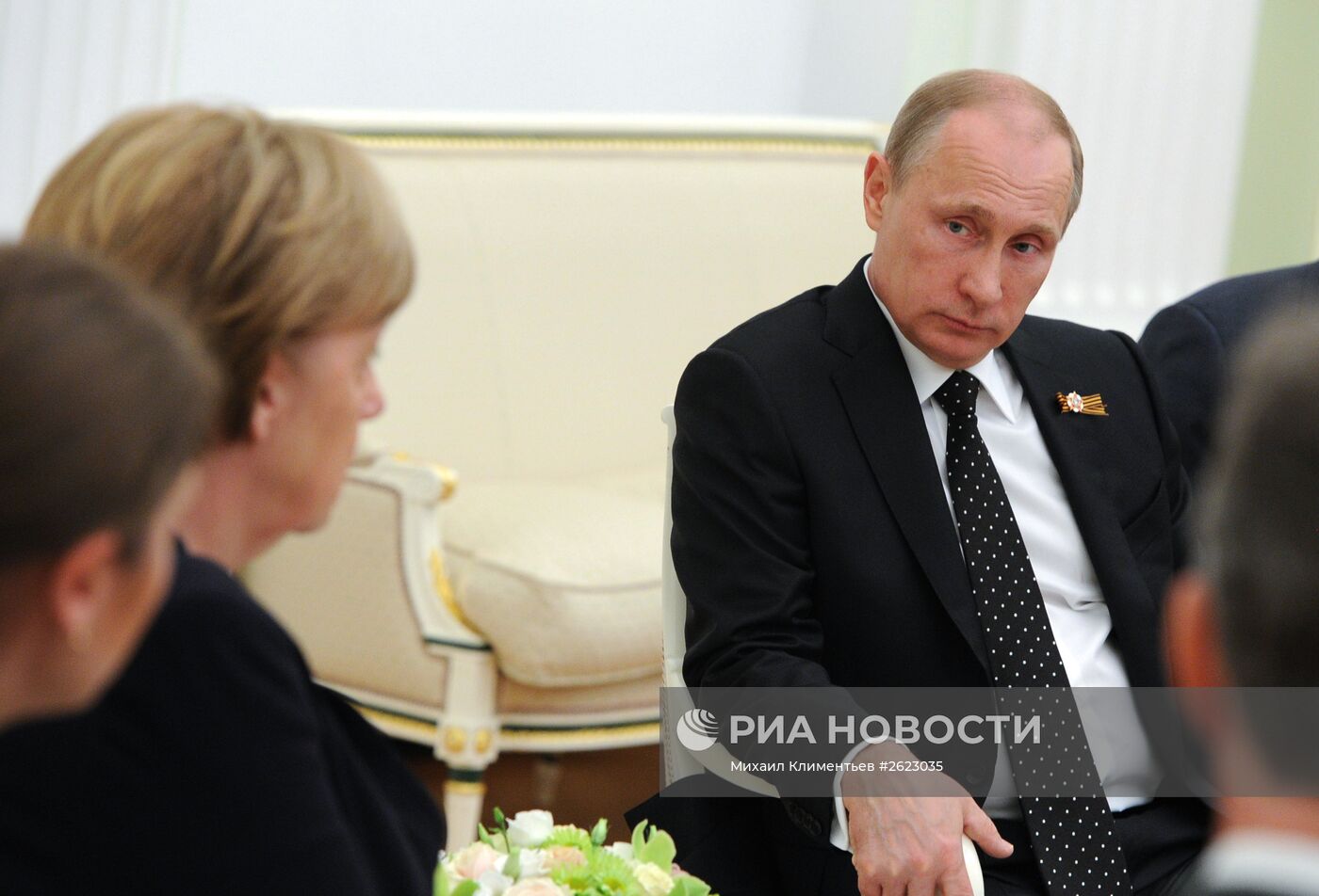 Президент России В.Путин встретился с канцлером Федеративной Республики Германия А.Меркель
