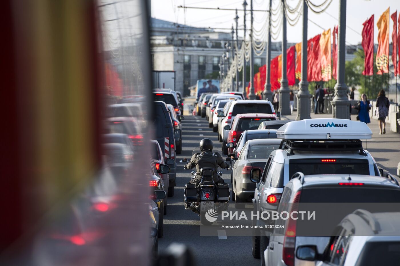 Отдыхающие в Москве