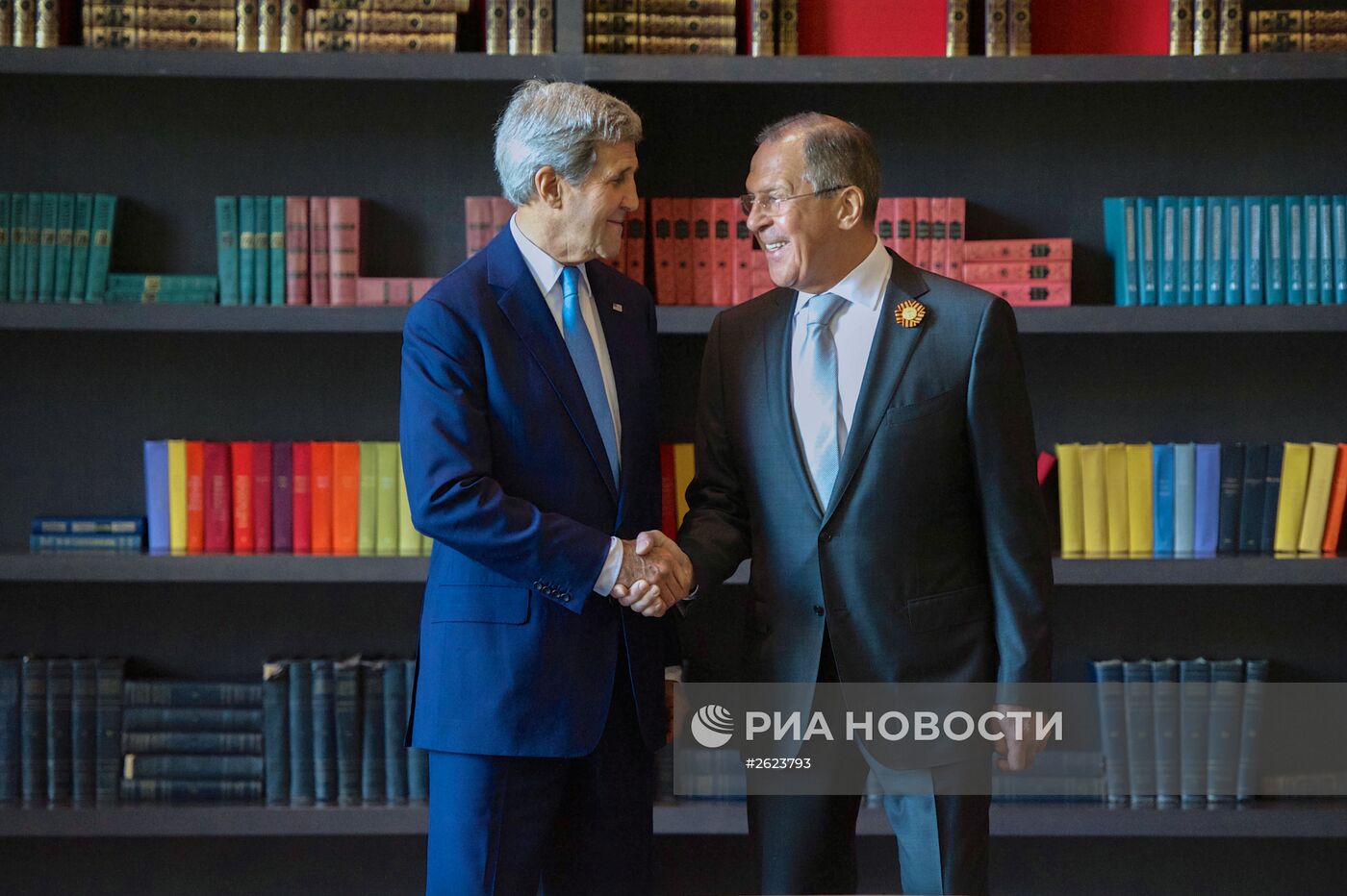 Встреча главы МИД РФ С. Лаврова и госсекретаря США Дж.Керри