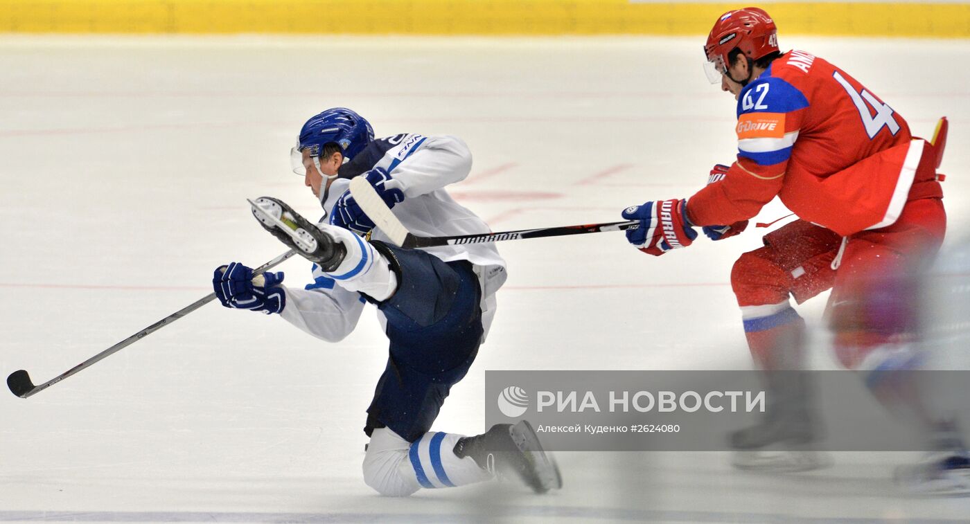 Хоккей. Чемпионат мира - 2015. Матч Финляндия - Россия | РИА Новости  Медиабанк