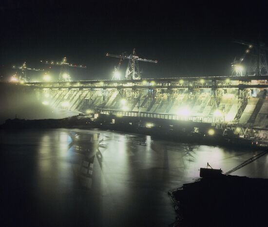 Братская ГЭС Строительство