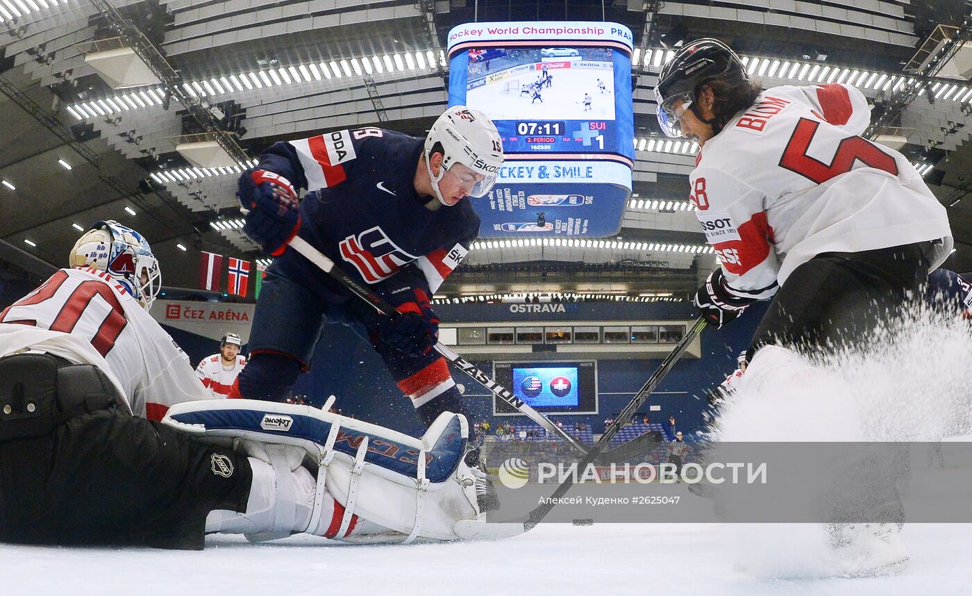 Хоккей. Чемпионат мира - 2015. Матч США - Швейцария