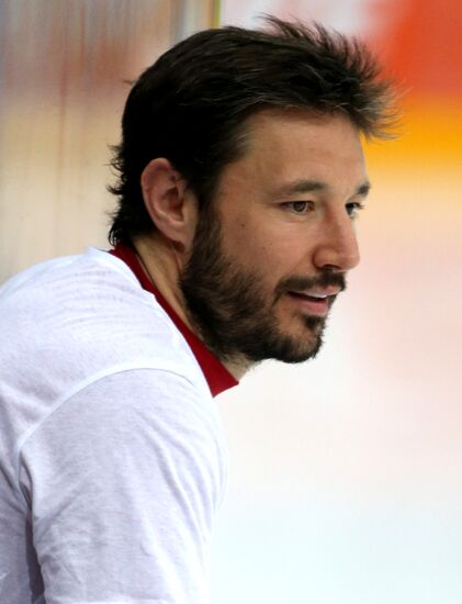 Тренировка сборной России по хоккею в Чехии