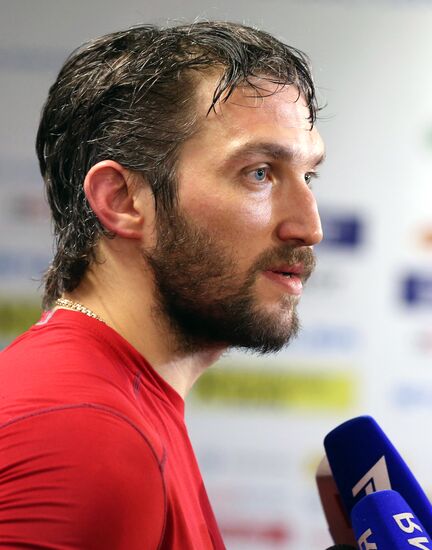 Тренировка сборной России по хоккею в Чехии