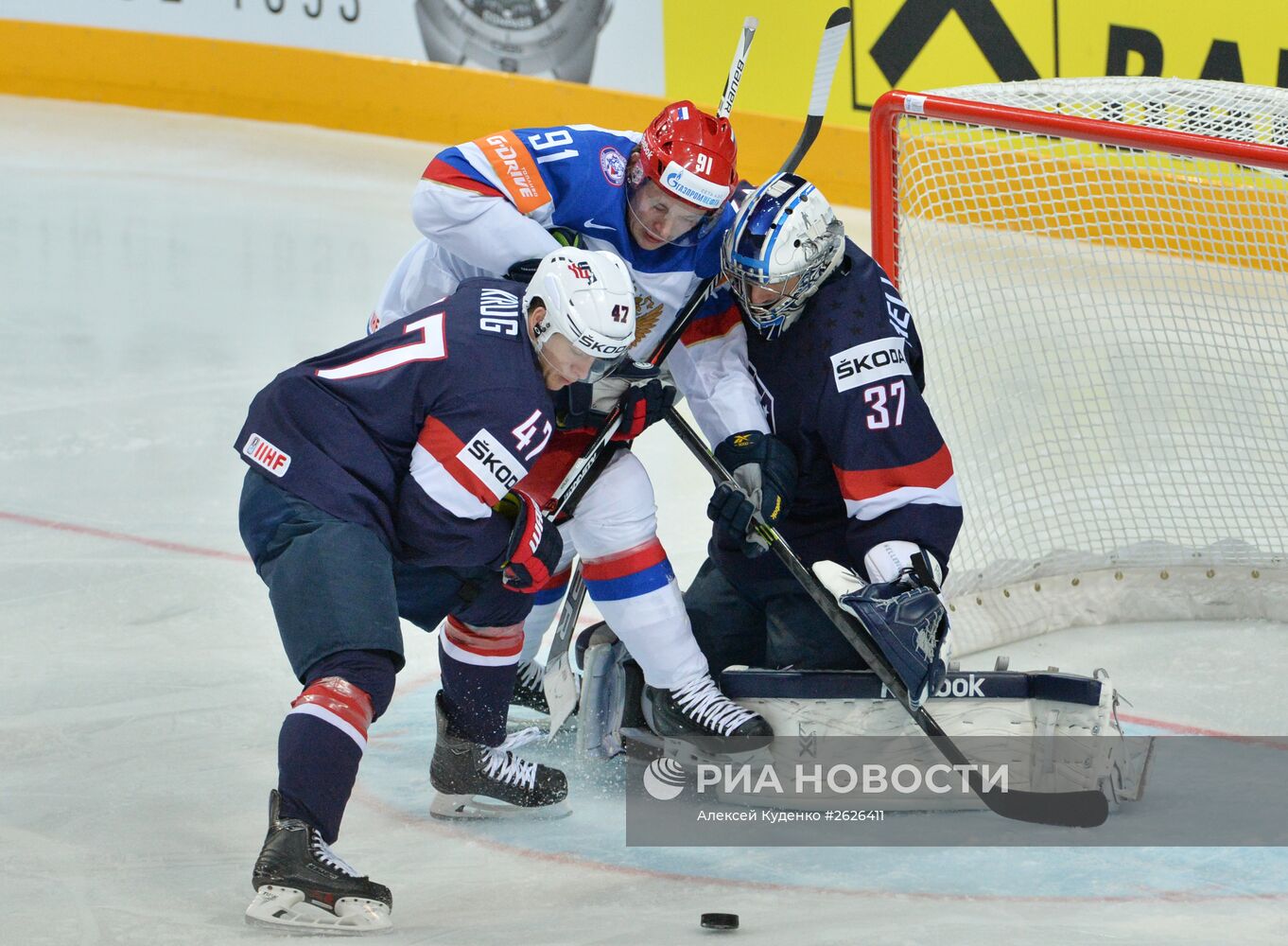 Хоккей. Чемпионат мира - 2015. Матч США - Россия